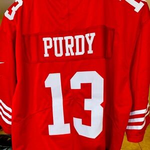 Men's San Francisco 49ers Brock Purdy Nike Scarlet Game Player Jersey